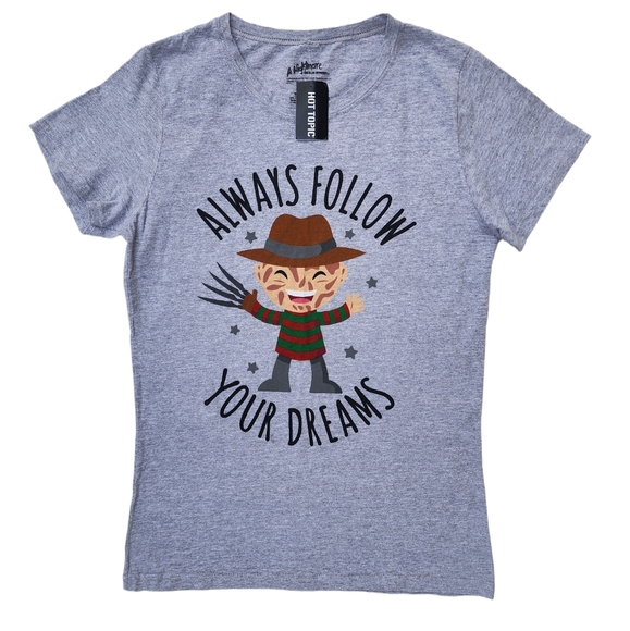 Nightmare On Elms Street Follow Your Dreams Tee - Picture 1 of 5